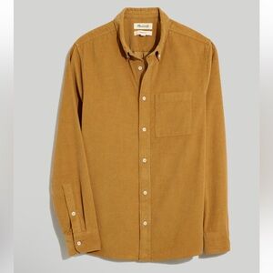 Madewell Mustard Casual Button Down Shirt